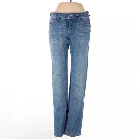 Pilcro and the Letterpress Straight Leg Blue Jeans | Anthropologie | Size 26 - Picture 1 of 4
